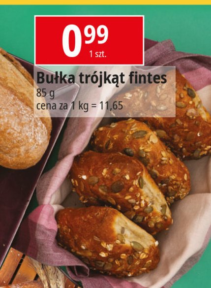 Bułka trójkąt fintes promocja