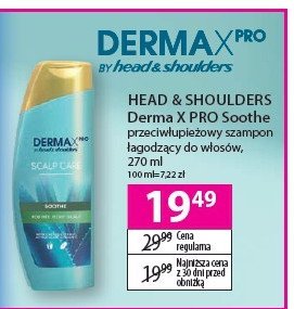 Szampon do włosów soothe Head&shoulders derma x pro promocja