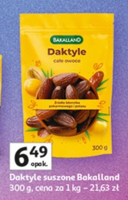 Daktyle suszone Bakalland 300 g promocja w Auchan