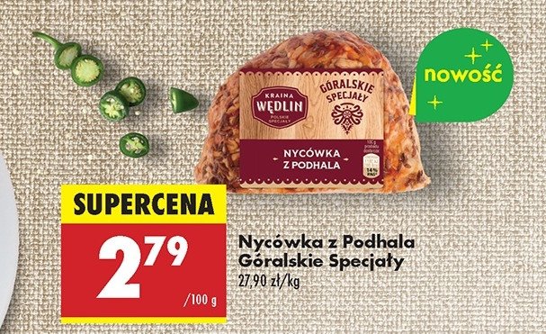 Nycówka z podhala Kraina wędlin góralskie specjały promocja w Biedronka