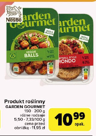 Kotlet mielony rondo Garden gourmet promocja w Carrefour Market