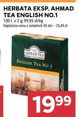 Herbata Ahmad Tea English No.1 promocja w Stokrotka