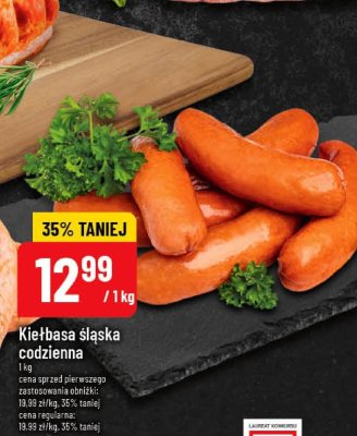 Kiełbasa śląska codzienna promocja w POLOmarket