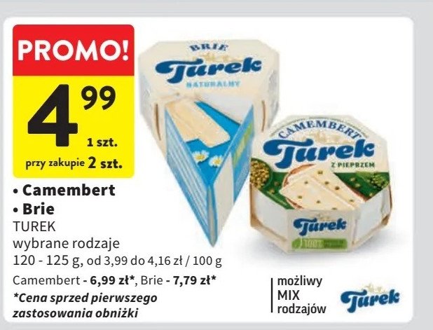 Ser camembert z zielonym pieprzem Turek naturek promocja