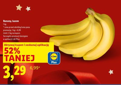 Banany, luzem promocja w Lidl