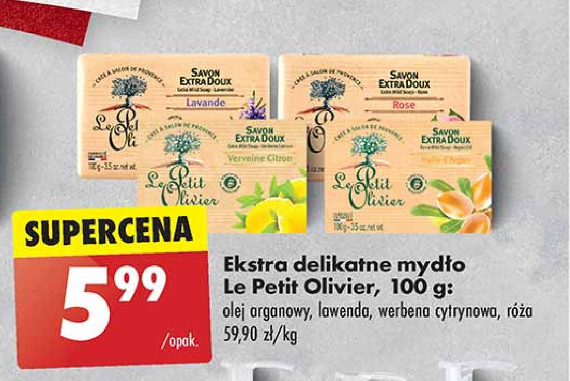 Mydło huile d'argan Le petit olivier promocja