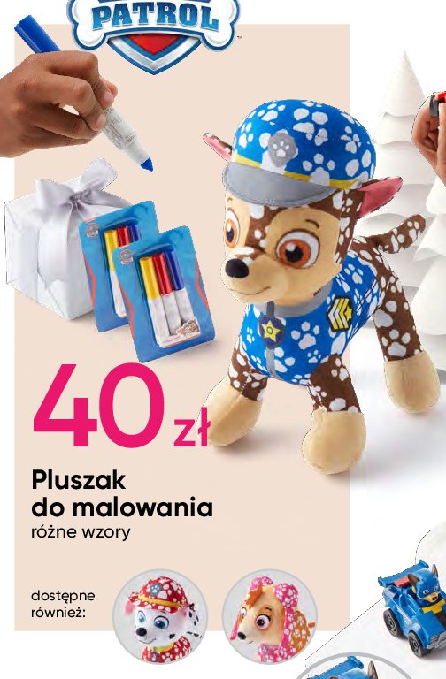 Pluszak do malowania psi patrol promocja