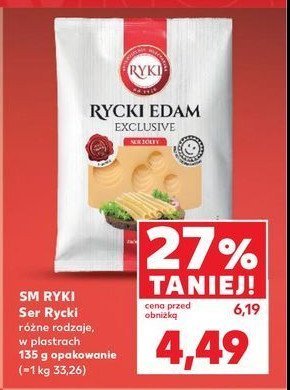 Ser rycki edam exclusive Ryki promocja w Kaufland