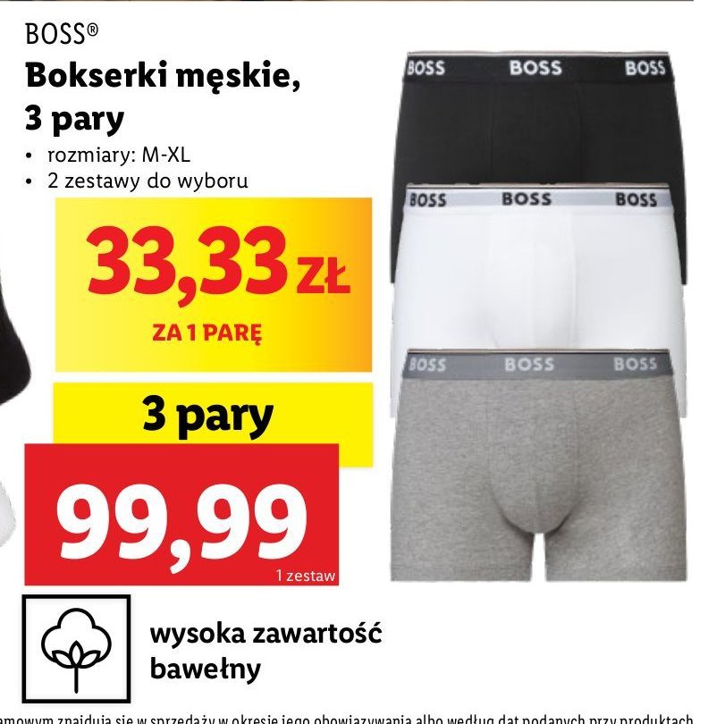 Bokserki męskie m-xl HUGO BOSS Boss by hugo boss promocja