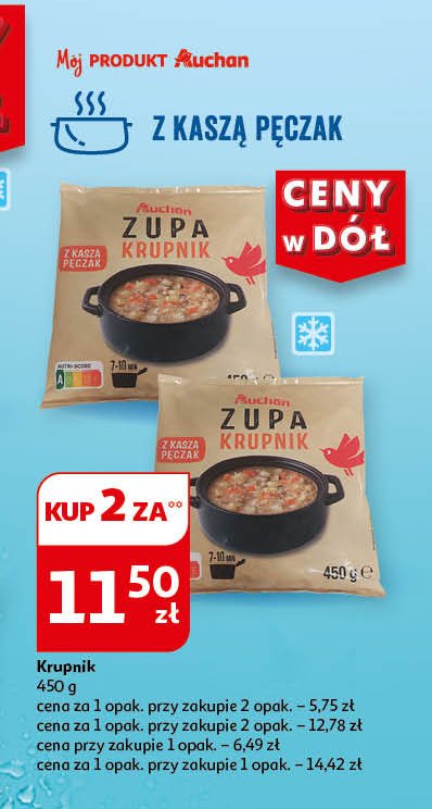 Zupa krupnik Auchan promocja