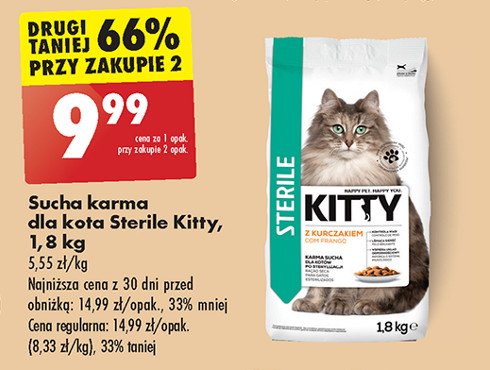 Karma dla kota sterile Kitty promocja