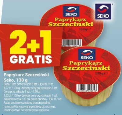 Paprykarz Szczeciński Seko 130 g promocja w Twój Market