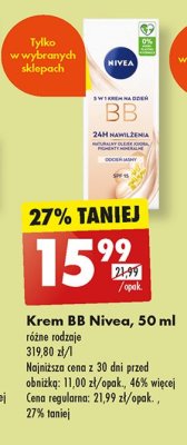 Krem nawilżający 5w1 upiększający cera jasna Nivea bb cream promocja