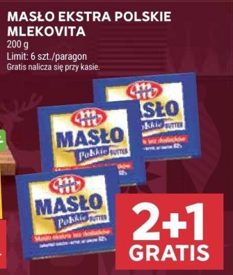 Masło ekstra polskie Mlekovita promocja w Stokrotka