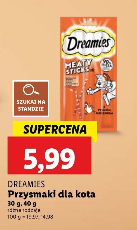 Przysmak dla kota Dreamies creamy promocja