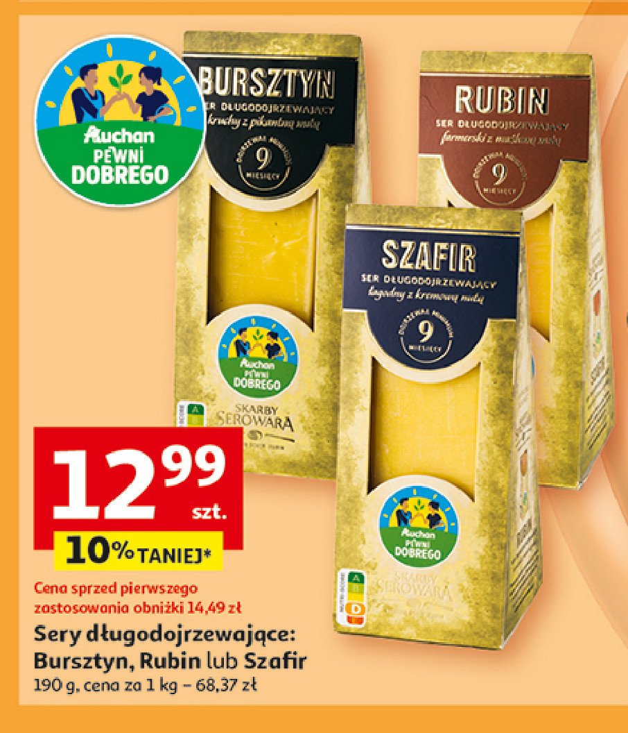 Ser rubin Auchan pewni dobrego promocja