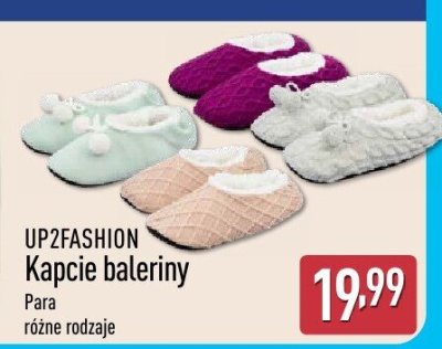Kapcie balerinki UP2FASHION promocja w Aldi