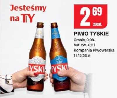 Piwo Tyskie Gronie promocja w Chorten