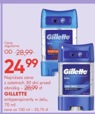 Antyperspiranty w żelu GILLETTE, 70 ml promocja w Super-Pharm