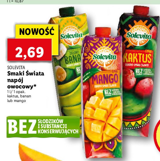 Nap贸j kaktus Solevita promocja