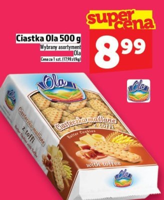 Ciastka Ola 500 g promocja w TOPAZ