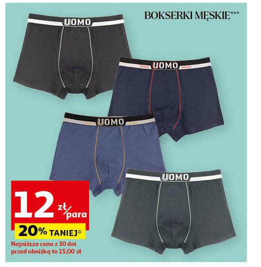 Bokserki męskie Uomo promocja