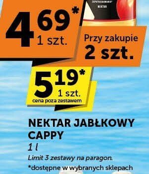 Nektar jabłkowy Cappy promocja w Groszek