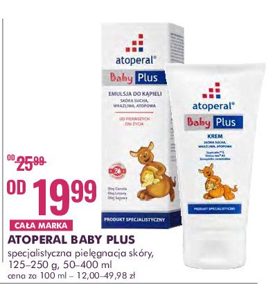 Krem do twarzy Atoperal baby plus promocja