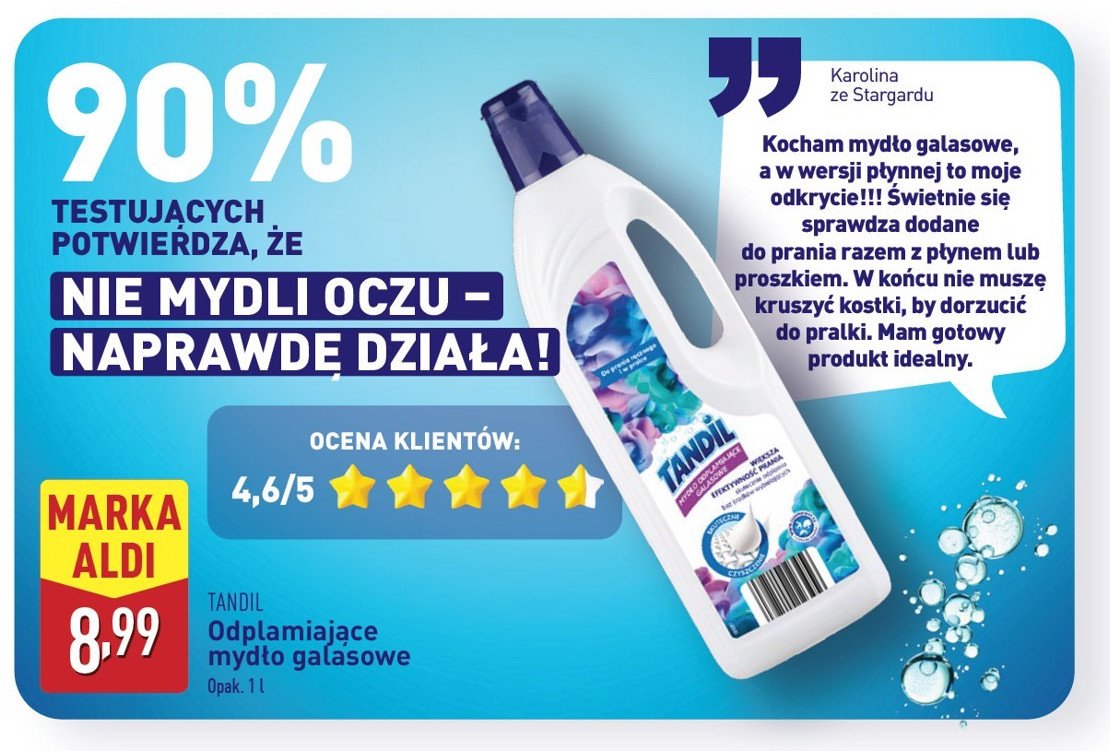 Mydło odplamiające galasowe Tandil promocja w Aldi