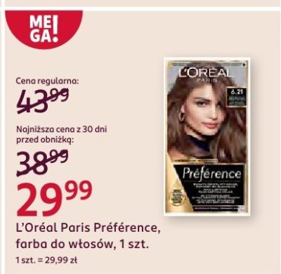Farba do włosów Préférence, 1 szt. promocja w Rossmann