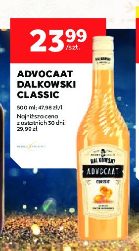 Likier DALKOWSKI ADVOCAAT promocja w Stokrotka