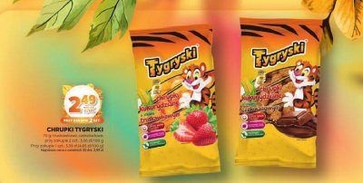 Chrupki kukurydziane Tygrysek promocja w Stokrotka