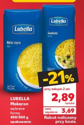 Makaron nitki cięte Lubella makaron promocja