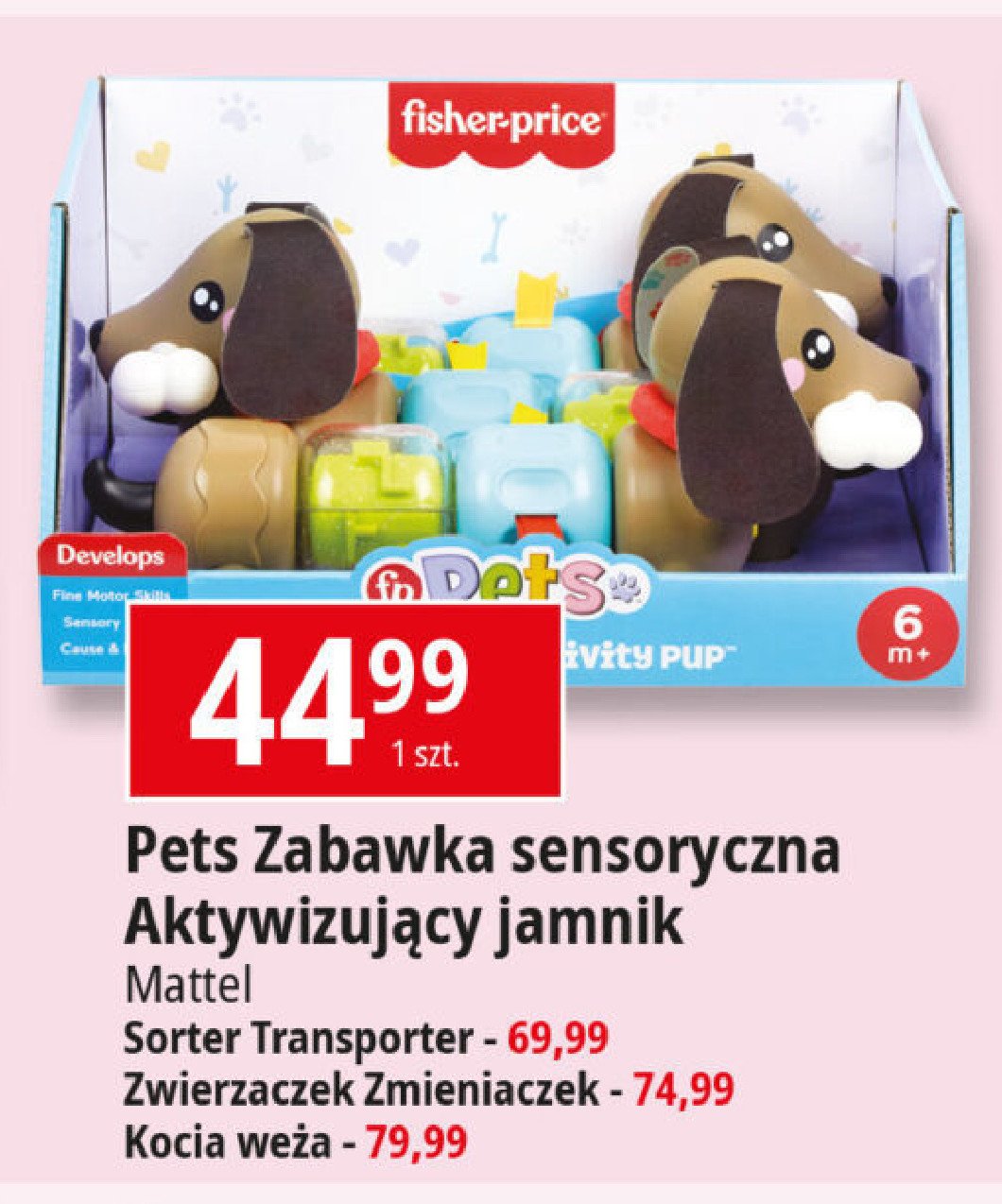 Zabawka zwierzaczek zmieniaczek Fisher-price promocja