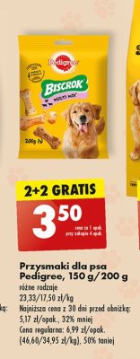 Ciasteczka dla psów Pedigree biscrok promocja