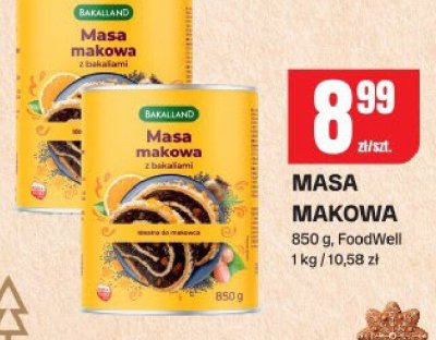 Masa makowa z bakaliami Bakalland promocja w Chorten