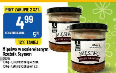 Mięsiwo w sosie własnym Rzeźnik szymon poleca promocja