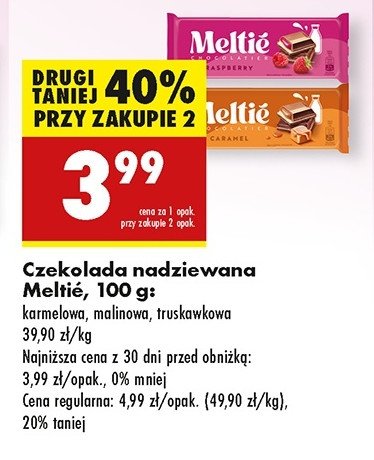 Czekolada malinowa Meltie promocja