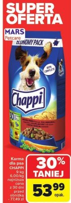 Karma dla psa CHAPPI MARS Petcare promocja w Carrefour