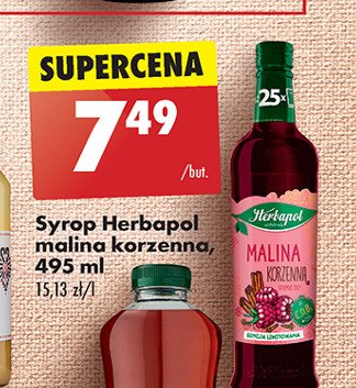 Syrop malina korzenna Herbapol promocja