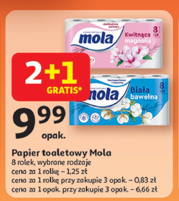Papier toaletowy kwitn膮ca magnolia Mola white promocja