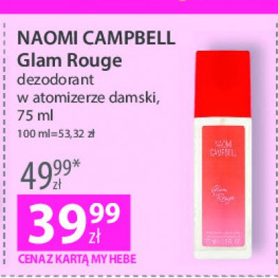 Dezodorant Naomi campbell glam rouge promocja