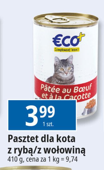 Pasztet dla kota z rybą Eco+ promocja