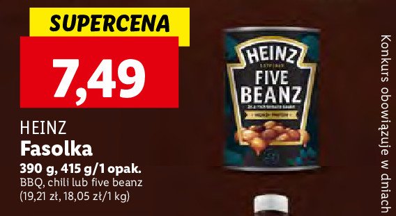 Fasolka five beanz Heinz promocja