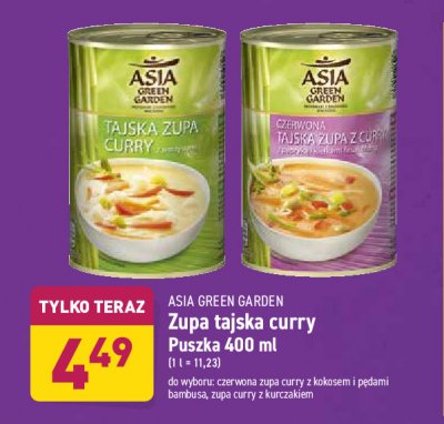 Zupa tajska z curry czerwonym Asia green garden promocja