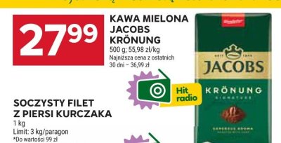 Kawa Krönung mielona 500 g promocja w Stokrotka