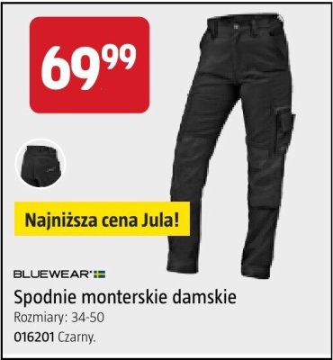 Spodnie monterskie damskie BLUEWEAR'12 promocja w Jula
