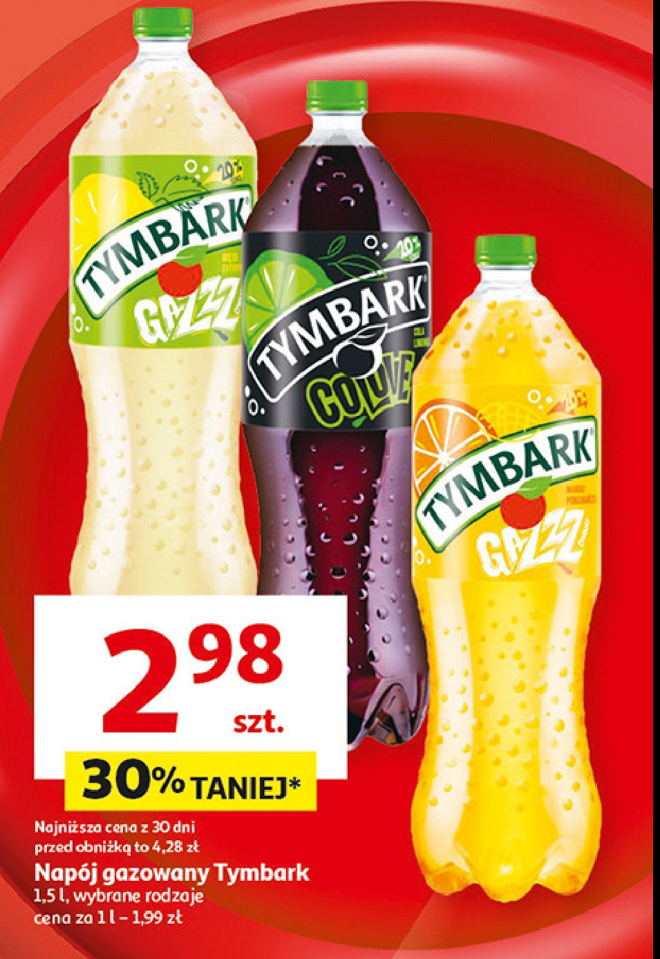 Napój mango-pomarańcz Tymbark gazzzowana promocja