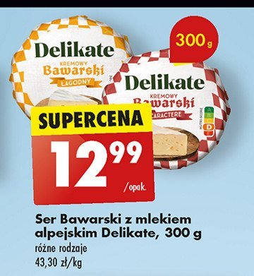 Ser bawarski kremowy łagodny Delikate promocja