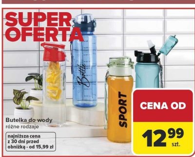 Butelka do wody różne rodzaje promocja w Carrefour